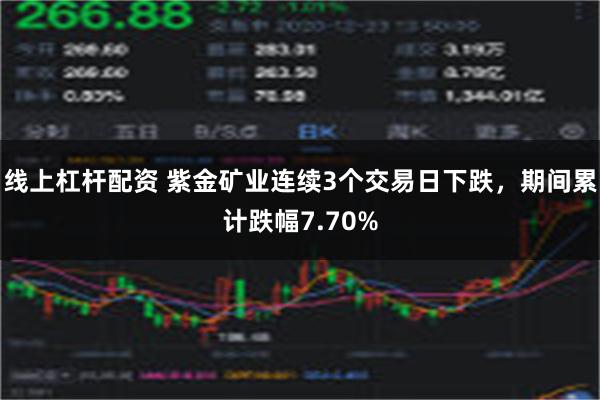 线上杠杆配资 紫金矿业连续3个交易日下跌，期间累计跌幅7.70%