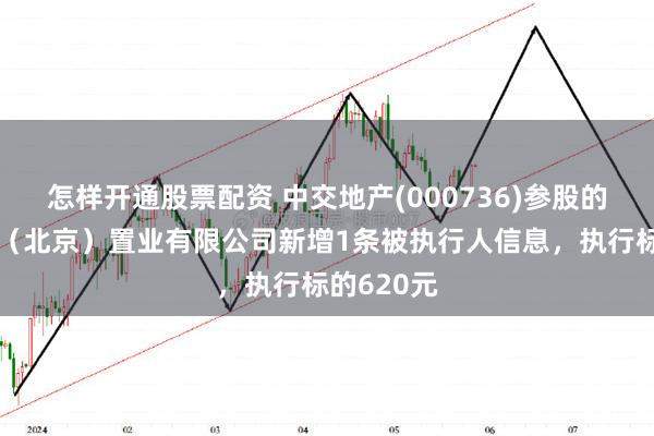 怎样开通股票配资 中交地产(000736)参股的中交富力（北京）置业有限公司新增1条被执行人信息，执行标的620元