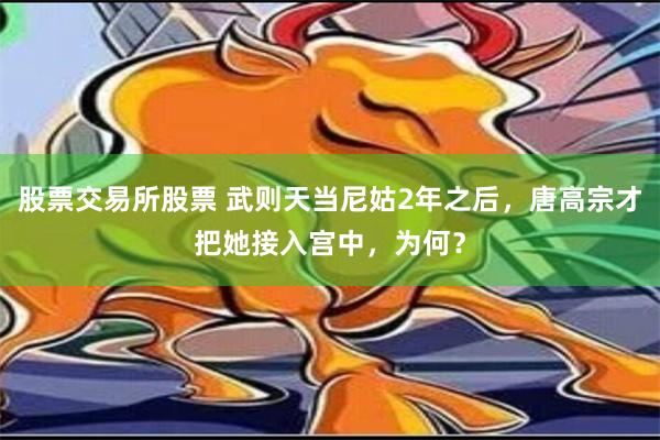 股票交易所股票 武则天当尼姑2年之后，唐高宗才把她接入宫中，为何？