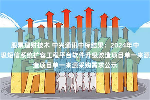 股票理财技术 中兴通讯中标结果：2024年中国联通安徽垃圾短信系统扩容工程平台软件升级改造项目单一来源采购需求公示